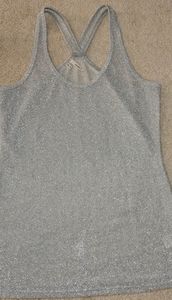 Maurice's silver shimmer tank - Medium